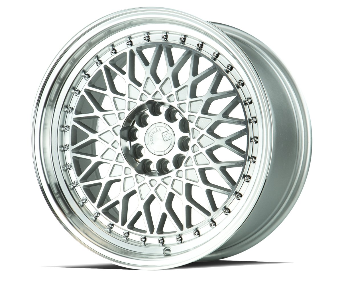 AH05 - JDMuscleWheelsAH0516804100114315SMF16x84x100/114.3 | +15 | 73.1Silver Machined Face