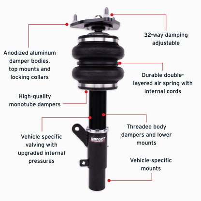 Air Lift 15 - 20 Acura TLX / 13 - 17 Honda Accord Front Performance Air Suspension Kit - JDMuscleSPKalf76014