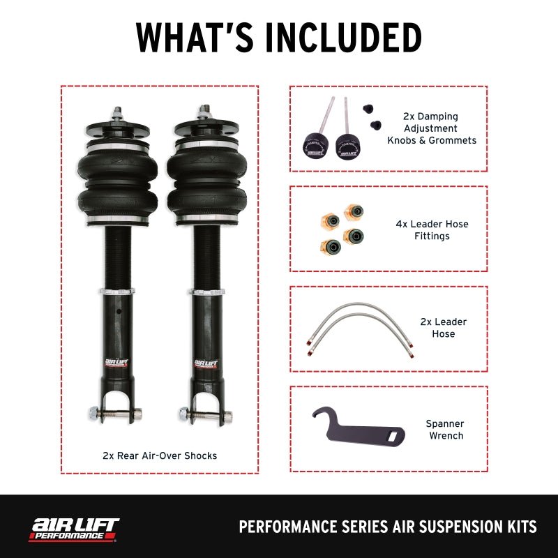 Air Lift 15 - 20 Acura TLX / 13 - 17 Honda Accord Rear Performance Air Suspension Kit - JDMuscleSPKalf76514