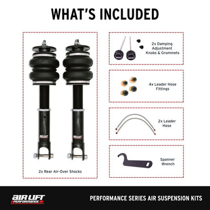 Air Lift 15 - 20 Acura TLX / 13 - 17 Honda Accord Rear Performance Air Suspension Kit - JDMuscleSPKalf76514