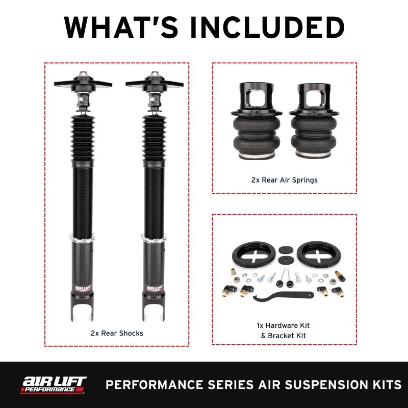 Air Lift Performance [08-13 G37][09-20 370Z][23-25 Z] Rear Air Suspension Kit - Black - JDMuscleAir Suspensionalf76510