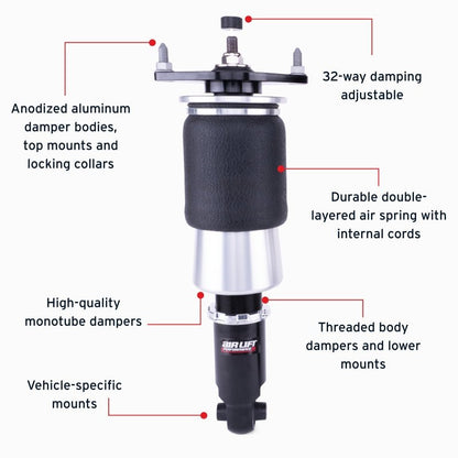 Air Lift Performance [15-21 WRX / 15-21 WRX STI] Rear Air Suspension Kit - JDMuscleAir Suspensionalf76501