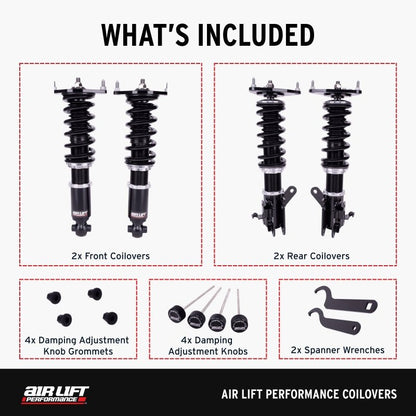 Air Lift Performance Coilover Kit for Toyota G86, GR86, Scion FRS (2012 - 2016), Subaru BRZ (2012 - 2024) - Part No. ALF79006 | alf79006 - JDMuscleSPK828628