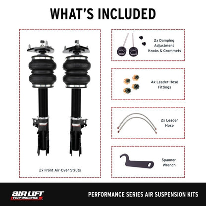Air Lift Performance Front Air Suspension Kit for Ford Mustang S550/S650 by Air Lift (Part Number: alf76007) | alf76007 - JDMuscleSPK896238