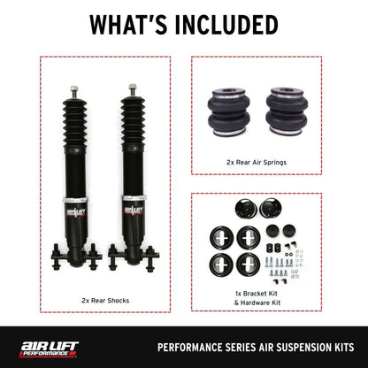 Air Lift Performance Rear Air Suspension Kit for Ford Mustang S550 and S650 - PN 76507 | alf76507 - JDMuscleSPK896239