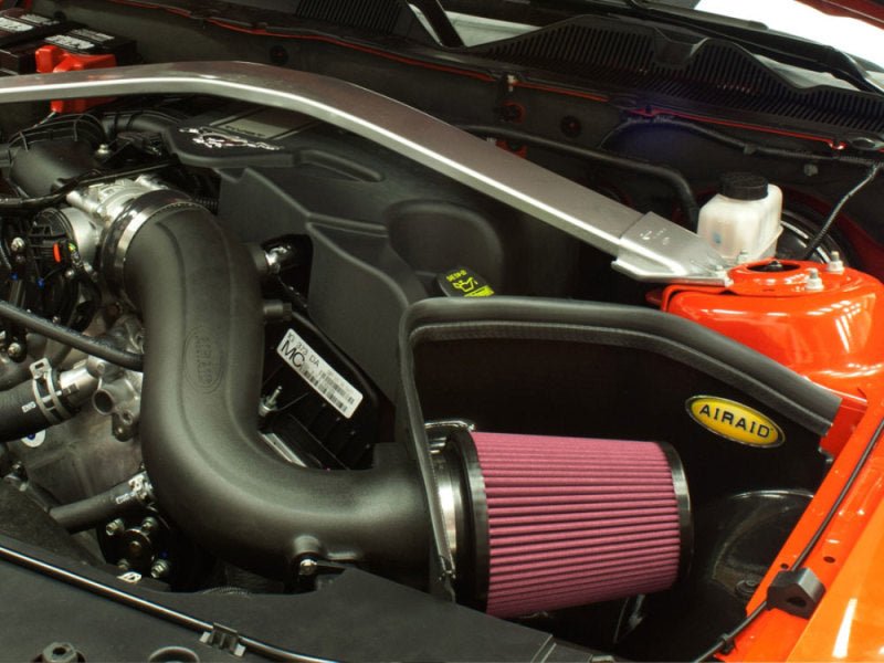 Airaid MXP Air Intake System for 2011 - 2014 Ford Mustang 3.7L V6 with Red Oiled Media | air450 - 265 - JDMuscleSPK4322129