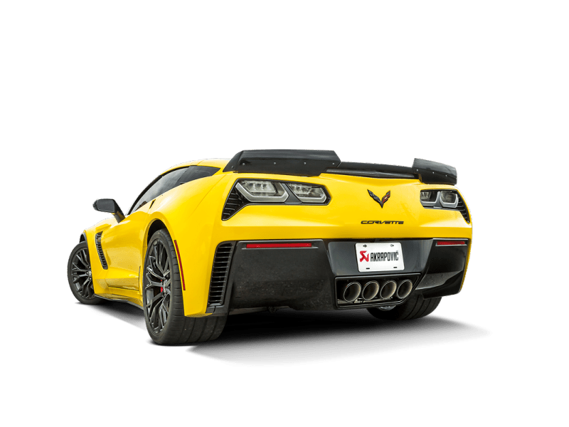Akrapovic Slip - On Line Exhaust for Chevrolet Corvette Z06 (C7) 2014 - 2017 with Titanium and Carbon Tips | akrMTP - CO/TI/2 - JDMuscleSPK118986
