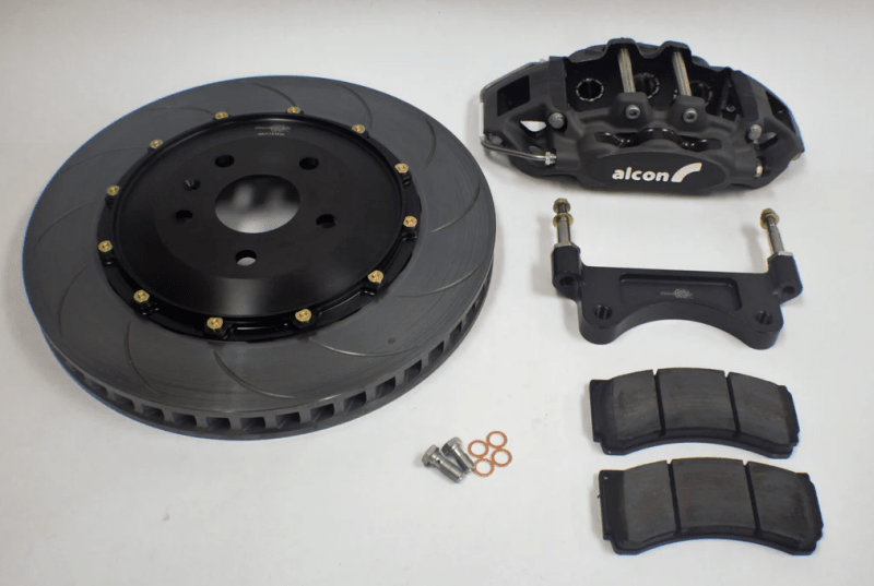 Alcon Chevrolet Corvette C8 OEM Front Street Brake Kit with 6 Piston Calipers - Anodized Finish | alcBRK.200526 - JDMuscleSPK728695