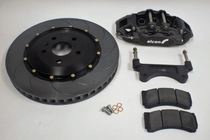 Alcon Chevrolet Corvette C8 OEM Front Street Brake Kit with 6 Piston Calipers - Anodized Finish | alcBRK.200526 - JDMuscleSPK728695