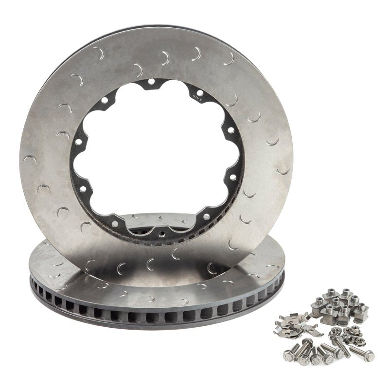Alcon Nissan R35 GT - R Gen 2 Front Left Rotor Ring Kit (Part Number: alcDKF2222X758C24L) | alcDKF2222X758C24L - JDMuscleSPK397226