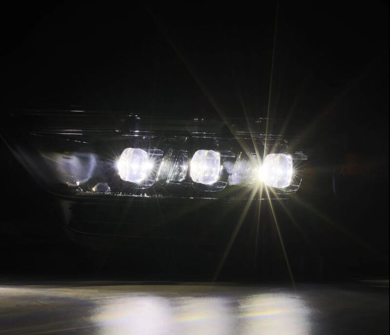 AlphaRex 15 - 17 Ford Mustang Nova Series LED Projector Headlights - Alpha Black with Sequential Signal and Switch DRL | arx880261 - JDMuscleSPK619969