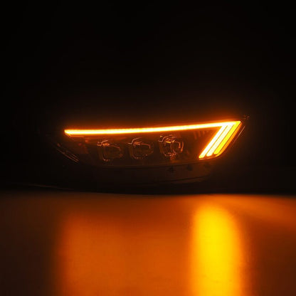 AlphaRex 15 - 17 Ford Mustang NOVA Series LED Projector Headlights - Black | arx880144 - JDMuscleSPK542944