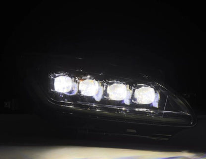 AlphaRex 99 - 09 Honda S2000 NOVA - Series Projector LED Headlights - Alpha - Black - JDMuscleSPKarx880272