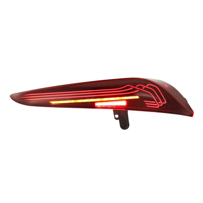 AlphaRex LUXX - Series Laser Style LED Tail Lights for 2020 - 2024 Toyota Supra - Black and Red | arx609030 - JDMuscleSPK837075