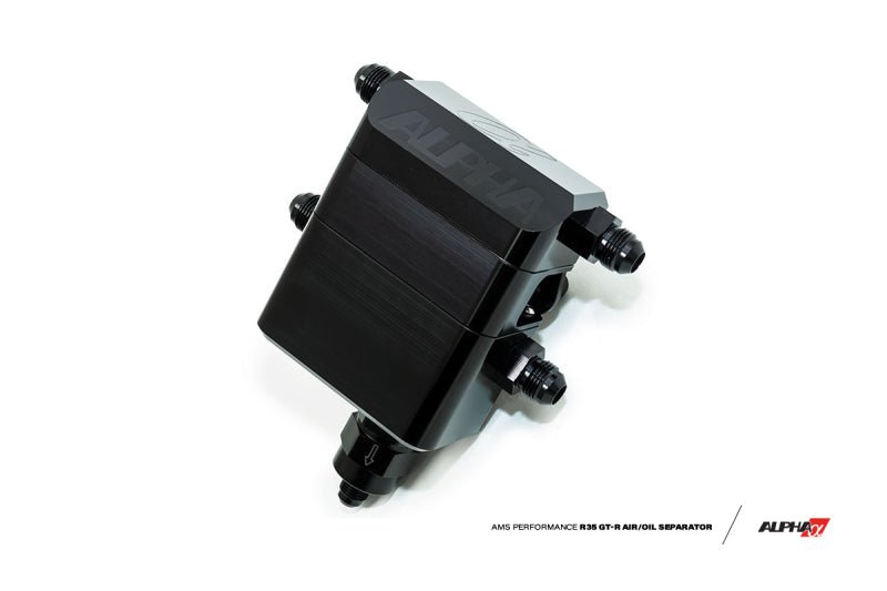 AMS [09-14 GT-R] Alpha Performance Air/Oil Separator - Black - JDMuscleAir Oil SeparatorsamsALP.07.04.0023-1