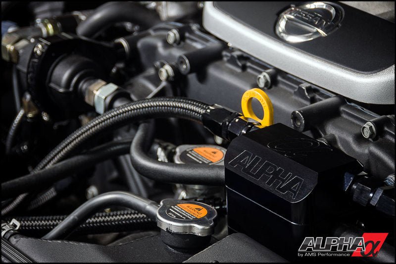 AMS [09-14 GT-R] Alpha Performance Air/Oil Separator - Black - JDMuscleAir Oil SeparatorsamsALP.07.04.0023-1