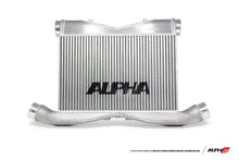 AMS Alpha Race Front Mount Intercooler with Logo [09-11 GT-R] - Black - JDMuscleIntercoolersamsALP.07.09.0008-1