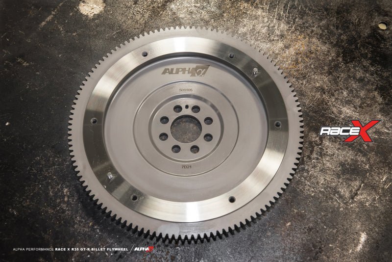 AMS Performance [09-14 GT-R] Race X Billet Flywheel - Natural Finish - JDMuscleFlywheelsamsALP.07.03.0011-1