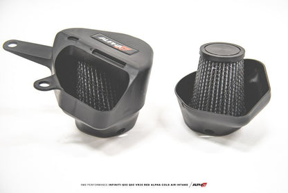 AMS Performance [16-19 Q50 / 17-19 Q60] Alpha Cold Air Intake Kit - Black - JDMuscleIntakesamsALP.28.08.0001-1