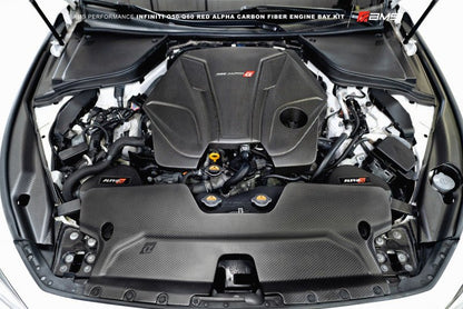 AMS Performance [17+ Q60 / 16+ Q50] Alpha Front Duct - Matte Carbon - JDMuscleIntakesamsALP.28.06.0002-1