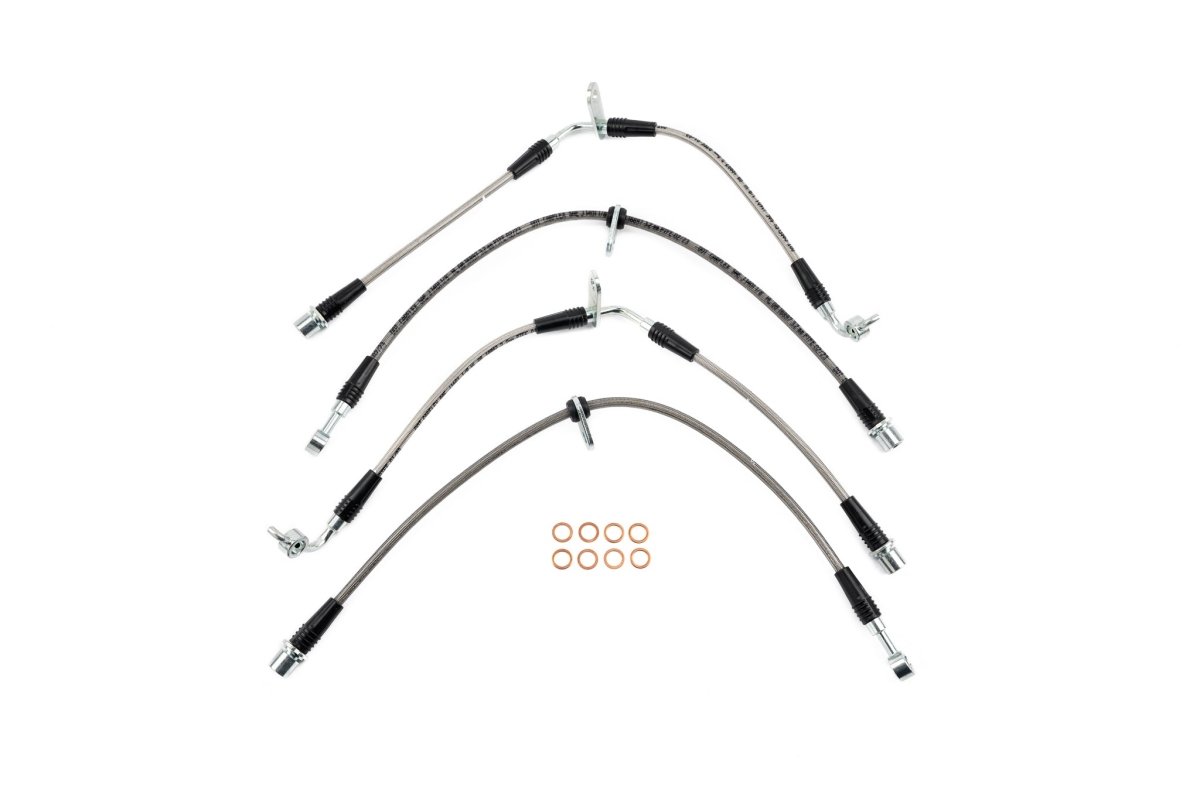 AMS Performance [22 - 25 WRX MT] Stainless Steel Brake Lines | AMS.50.01.0001 - 1 - JDMuscleBrake LinesamsAMS.50.01.0001-1