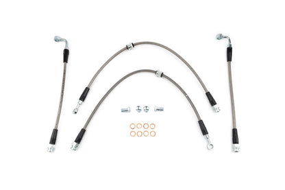 AMS Performance 23 - 24 Nissan Z Stainless Steel Brake Lines | 4 Lines | AMS.47.01.0001 - 1 - JDMuscleBrake LinesamsAMS.47.01.0001-1