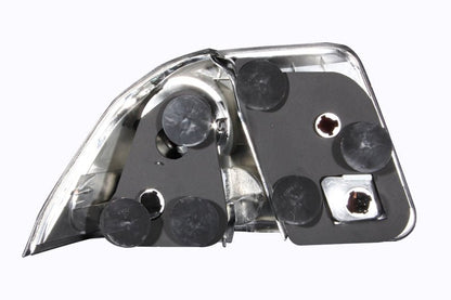 ANZO [01-05 Civic] Tail Light Assembly - Clear Lens, Black Housing, Pair - JDMuscleTail Lightsanz221048