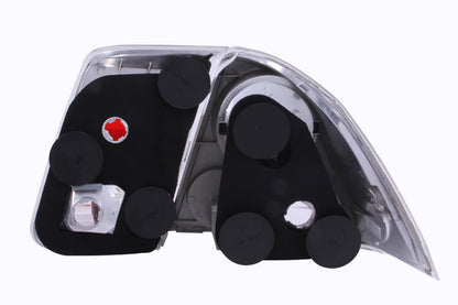 ANZO [01-05 Civic] Tail Light Assembly - Clear Lens, Chrome Housing, Pair - JDMuscleTail Lightsanz221047