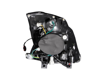ANZO [03-05 350Z] Crystal Headlight Set - Clear Lens, Black Housing, Non-HID - JDMuscleHeadlightsanz121108