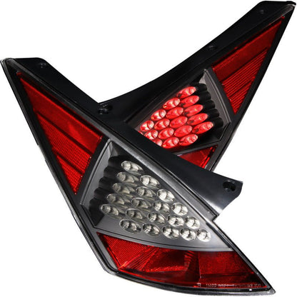 ANZO [03-05 350Z] LED Tail Light Assembly - Clear Lens, Black Housing, Pair - JDMuscleTail Lightsanz321099
