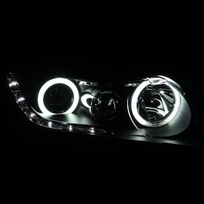 ANZO [06-11 Civic] Projector Headlight Set with Halo - Clear Lens, Black Housing, CCFL - JDMuscleHeadlight Setsanz121454