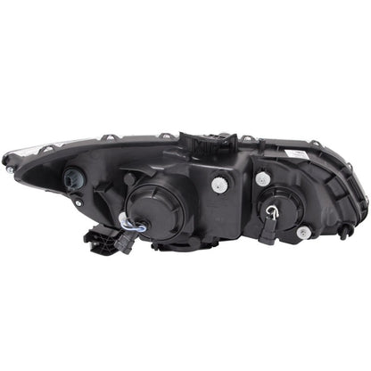 ANZO [12-15 Civic] Projector Headlight Set with U-Bar - Clear Lens, Black Housing - JDMuscleHeadlight Setsanz121479