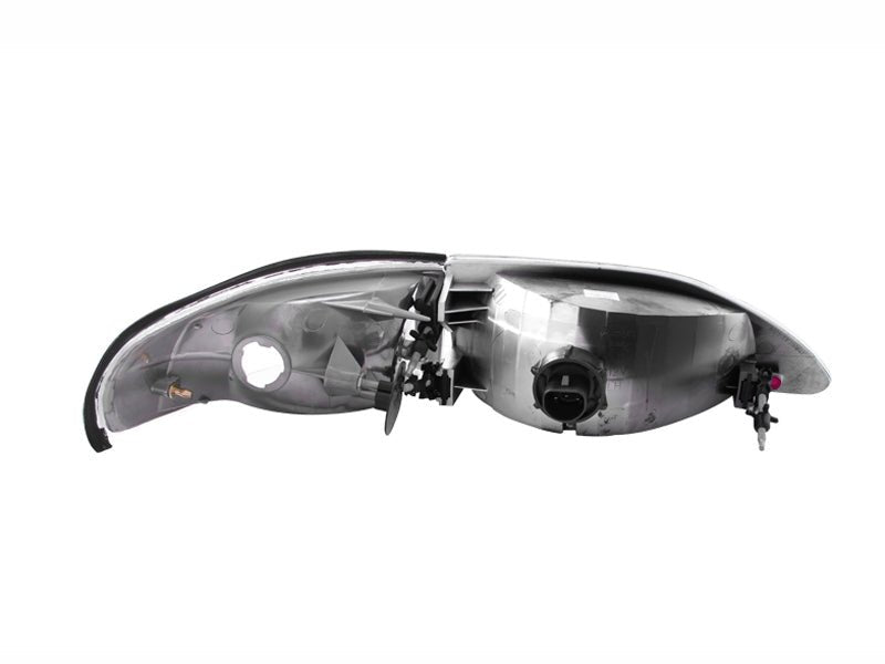 ANZO 1994 - 1998 Ford Mustang Crystal Headlights with Clear Lenses and Chrome Housing | anz121262 - JDMuscleSPK104111