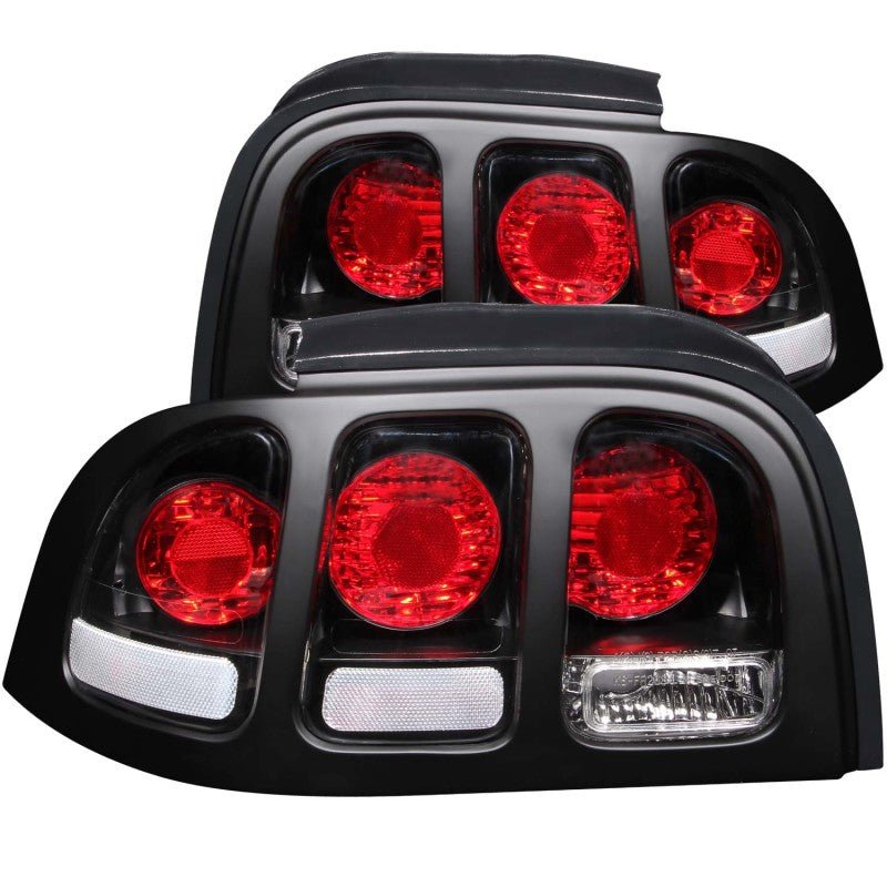 ANZO 1994 - 1998 Ford Mustang Tail Light Assembly with Clear Lens and Black Housing - Pair | anz221020 - JDMuscleSPK104392