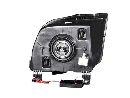 ANZO 2005 - 2009 Ford Mustang Crystal Headlights with Halo - Black Housing and CCFL, Pair | anz121033 - JDMuscleSPK103989
