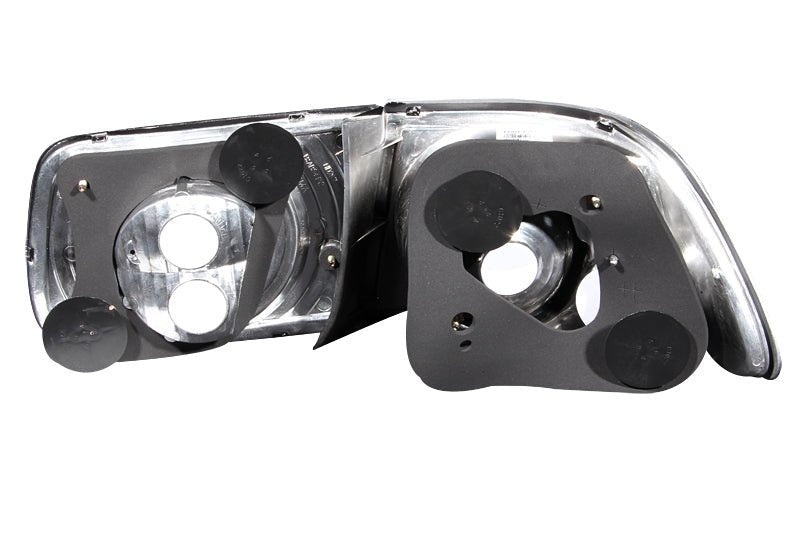 ANZO [96-00 Civic] Tail Light Assembly - Clear Lens, Black Housing, Pair - JDMuscleTail Lightsanz221062