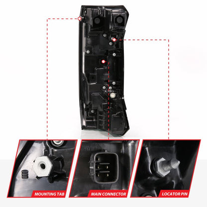 ANZO Z - Series Full LED Tail Lights for Toyota Tundra 2022 - 2024 with Smoke Lens - Pair | anz311455X - JDMuscleSPK838008