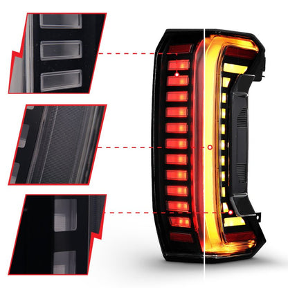 ANZO Z - Series Full LED Tail Lights for Toyota Tundra 2022 - 2024 with Smoke Lens - Pair | anz311455X - JDMuscleSPK838008