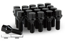 Aodhan LB55 Lug Bolts Set - Conical Seat, 28mm Shank Length - JDMuscleLug BoltsAHLB5512125BK12x1.25Black