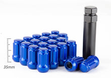 Aodhan Spline Lug nuts Set - Conical Seat ,35mm Overall Size - JDMuscleLug NutsAHLNSPL351215BK12x1.5Black