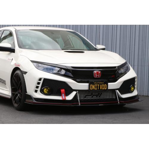 APR 17-21 Honda Civic Type-R Front Wind Splitter w/Factory Lip | APPCW-917022