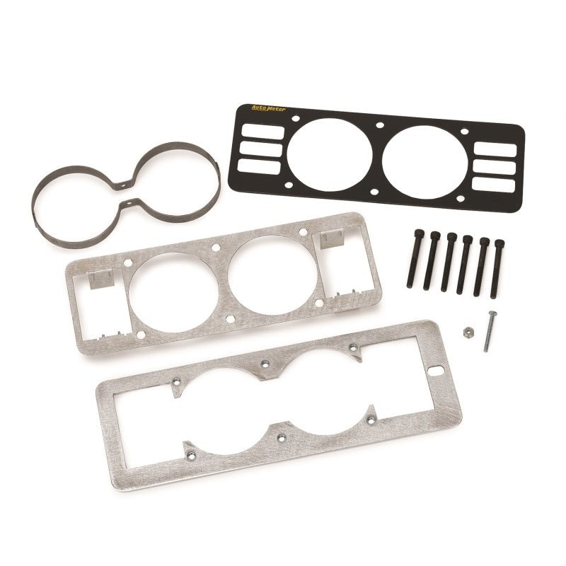 AutoMeter 87 - 93 Ford Mustang Black Dual Gauge Cage with Vents – Retains HVAC Vents and Fits 1988 - 1993 Models | atm50101 - JDMuscleSPK254273