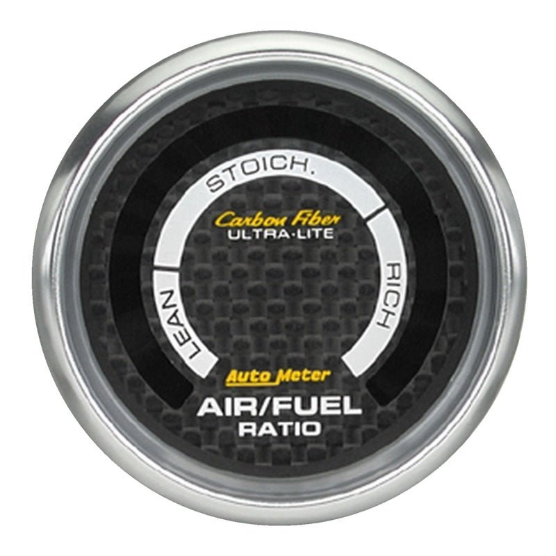 Autometer Carbon Fiber 52mm Electronic Air Fuel Gauge - JDMuscleSPKatm4775