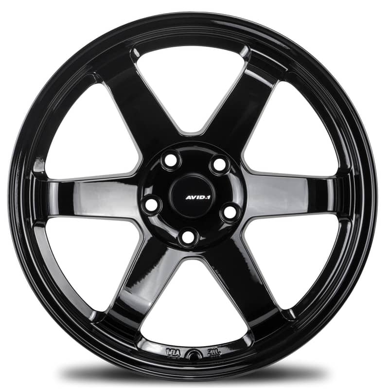 AVID1 Wheels AV06 Gloss Black - JDMuscleWheelsAV0618955H38GBK18x9.55x114.3+38mm