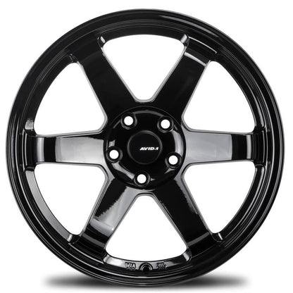AVID1 Wheels AV06 Gloss Black - JDMuscleWheelsAV0618955H38GBK18x9.55x114.3+38mm