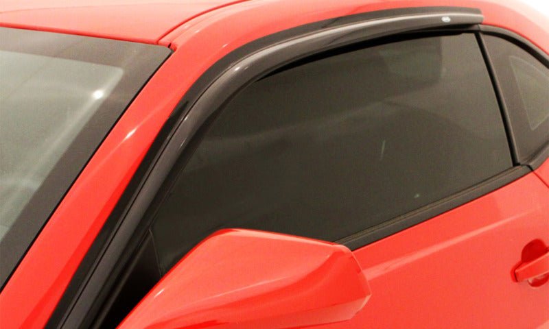 AVS 12 - 14 Ford Mustang Ventvisor Outside Mount Window Deflectors 2pc - Smoke | avs92024 - JDMuscleSPK157026