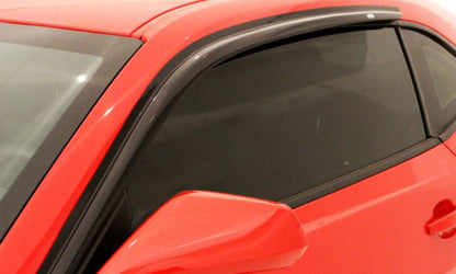 AVS 12 - 14 Ford Mustang Ventvisor Outside Mount Window Deflectors 2pc - Smoke | avs92024 - JDMuscleSPK157026
