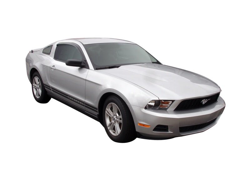 AVS 12 - 14 Ford Mustang Ventvisor Outside Mount Window Deflectors 2pc - Smoke | avs92024 - JDMuscleSPK157026