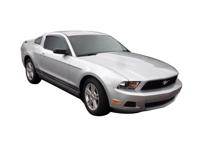 AVS 12 - 14 Ford Mustang Ventvisor Outside Mount Window Deflectors 2pc - Smoke | avs92024 - JDMuscleSPK157026