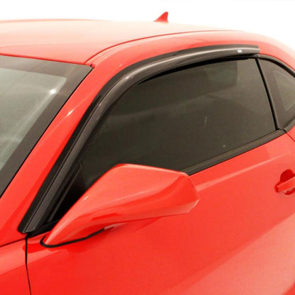 AVS 15 - 18 Ford Mustang Ventvisor Outside Mount Window Deflectors 2pc - Smoke | avs92359 - JDMuscleSPK157032